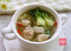 青菜肉丸豆腐汤的做法图解13