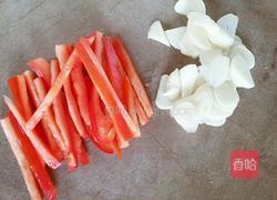 竹叶菜杆炒肉丝的做法图解8