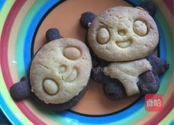 萌萌哒熊猫饼干的做法图解11