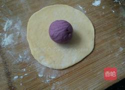 紫薯开花馒头的做法图解5