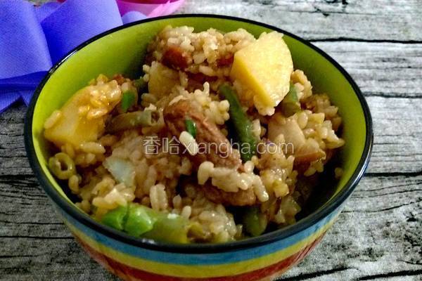 豆角土豆焖饭（电饭锅版）