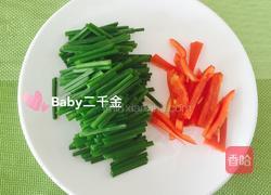 虾皮韭菜苔炒肉的做法图解1