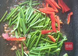 虾皮韭菜苔炒肉的做法图解5