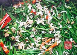 虾皮韭菜苔炒肉的做法图解7