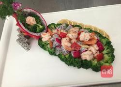 火龙果炒虾仁的做法图解6