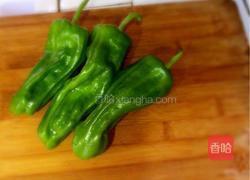 青椒茭白炒干丝的做法图解4