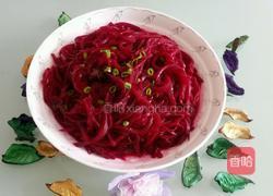 素炒紫菜头的做法图解4