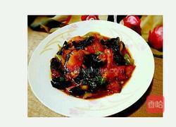 番茄炒茄子的做法图解7