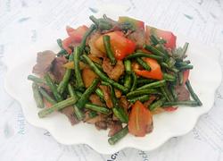 豇豆炒肉片