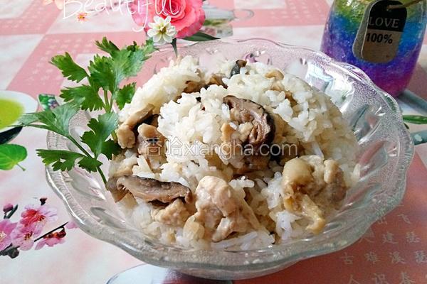 鸡胸肉冬菇电饭煲焗饭