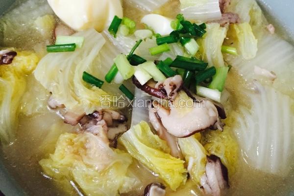 泰式白菜香菇鸡汤