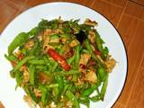 肉片炒长豆的做法[图]
