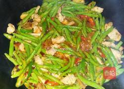 肉片炒长豆的做法图解6