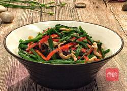 韭菜苔炒肉的做法图解12