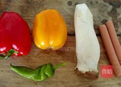 彩椒炒杏鲍菇的做法图解1