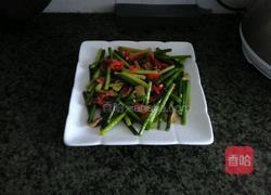 蒜芯炒腊肉的做法图解9