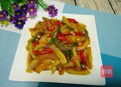 青红椒炒西瓜皮的做法图解6