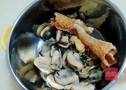 淡菜海星粥的做法图解1