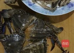 红烧螃蟹的做法图解4