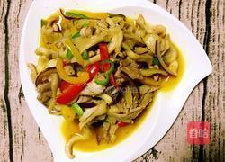 彩椒平菇炒肉片的做法图解6