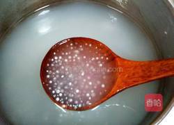 椰浆黄桃西米露的做法图解5