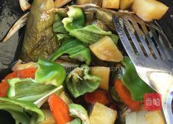 土豆烩大茄子的做法图解3