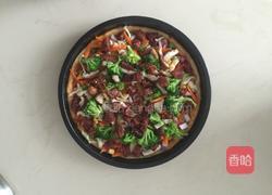 牛肉粒时蔬披萨的做法图解7