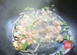 肉丁香茹青菜的做法图解5