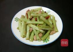 空心菜杆炒肉的做法图解10