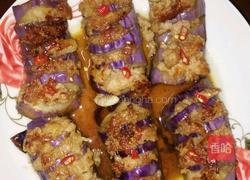 茄子酿瘦肉的做法图解5