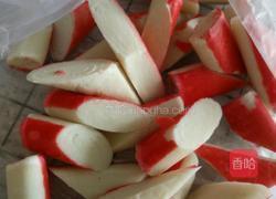 蟹棒断小油菜的做法图解2