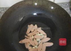 香肠炒青菜的做法图解4
