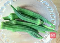 麻酱拌秋葵的做法图解4