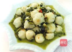 酸菜焖芋圆的做法图解7