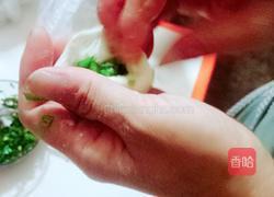 香脆芝麻韭菜饼的做法图解3