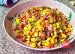 火腿炒玉米的做法图解12
