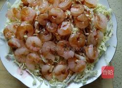 白菜蒸虾仁的做法图解5