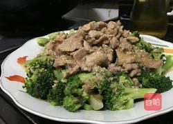 浇肉西兰花的做法图解6