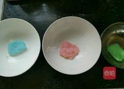 彩色冰皮月饼的做法图解3