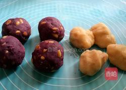 紫薯花生月餅的做法圖解2