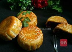 紫薯花生月餅的做法圖解7