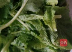 小白菜汆丸子的做法图解1