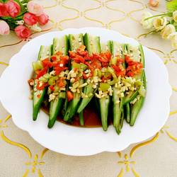 香辣秋葵的做法[图]