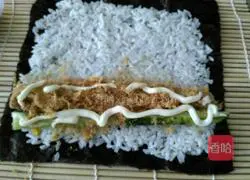 Illustration of how to make sushi 6