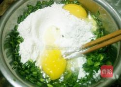 韭苔鸡蛋饼的做法图解5
