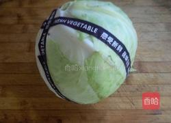 炝炒圆白菜的做法图解1