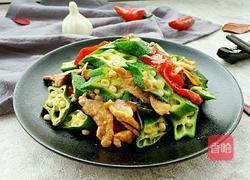 秋葵炒肉的做法图解11