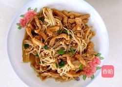 金针菇炒肉丝的做法图解5
