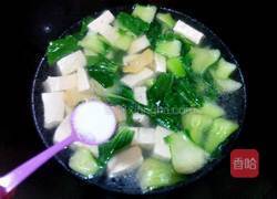 青菜豆腐汤的做法图解7