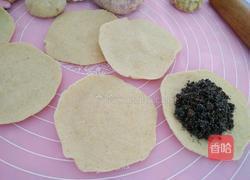 黑糖黑芝麻馅烧饼的做法图解6